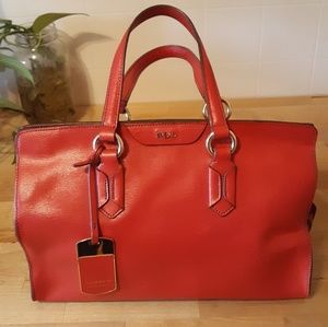 Ralph Lauren red handbag